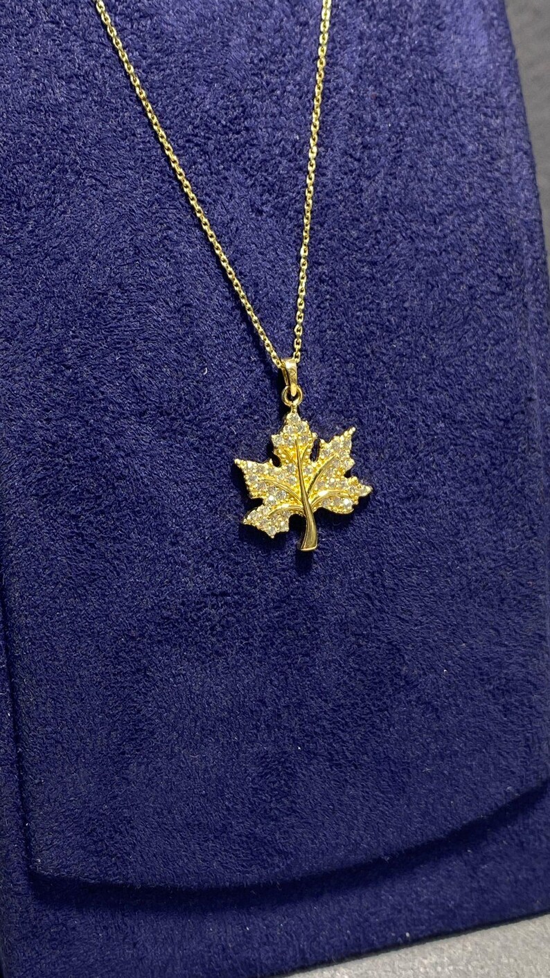 Leaf Motif Necklace - Görsel 2