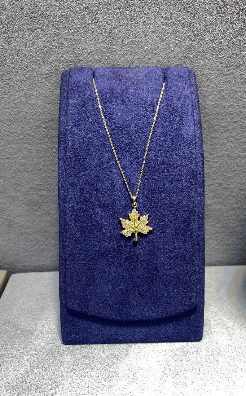 Leaf Motif Necklace - Görsel 5