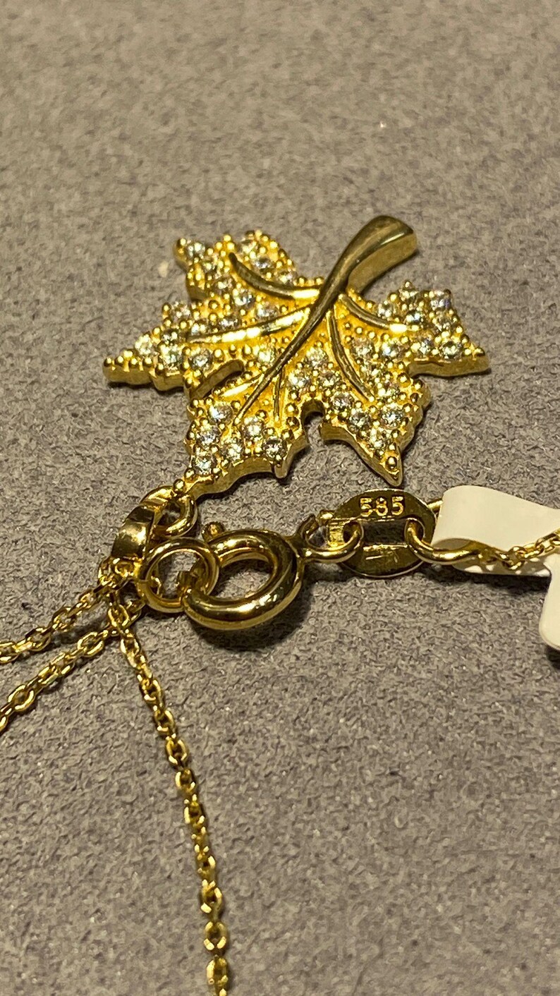 Leaf Motif Necklace - Görsel 7