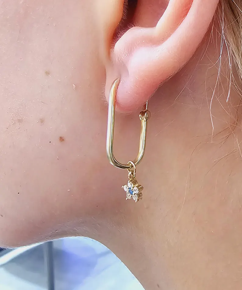 Swinging Glitter Earring - Görsel 2