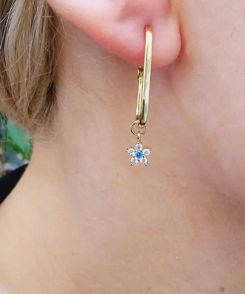 Swinging Glitter Earring - Görsel 3