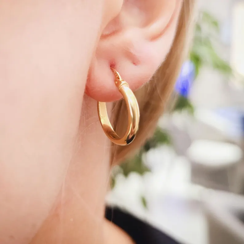 Classic Polished Earring - Görsel 2