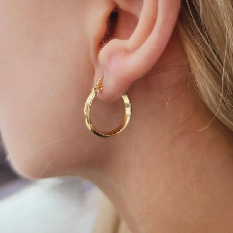 Classic Polished Earring - Görsel 3