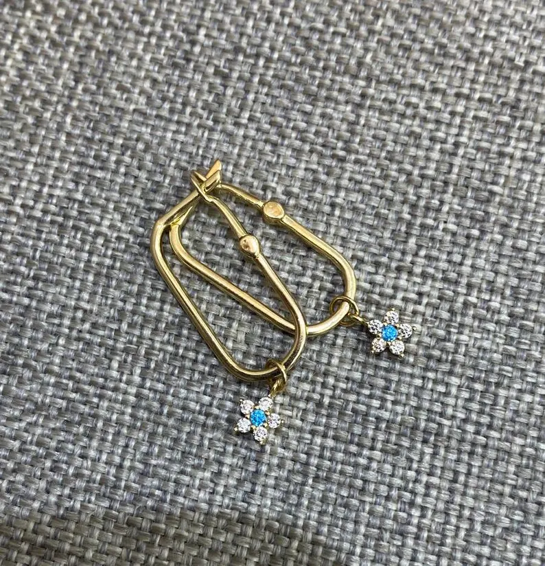 Swinging Glitter Earring - Görsel 4