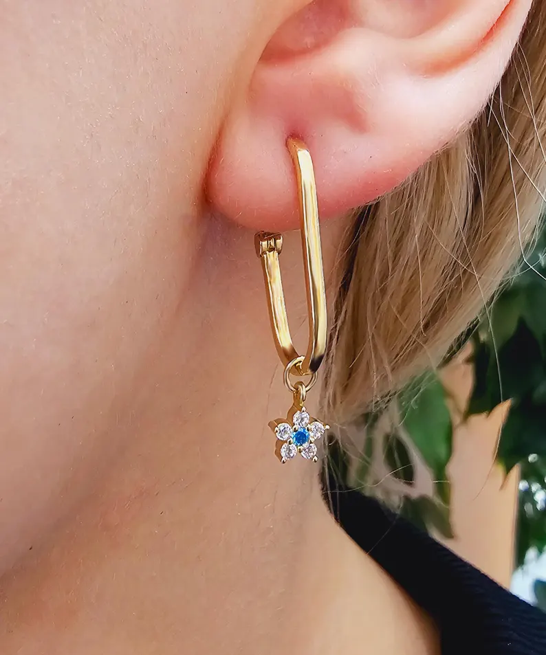 Swinging Glitter Earring - Görsel 7