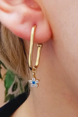 Swinging Glitter Earring
