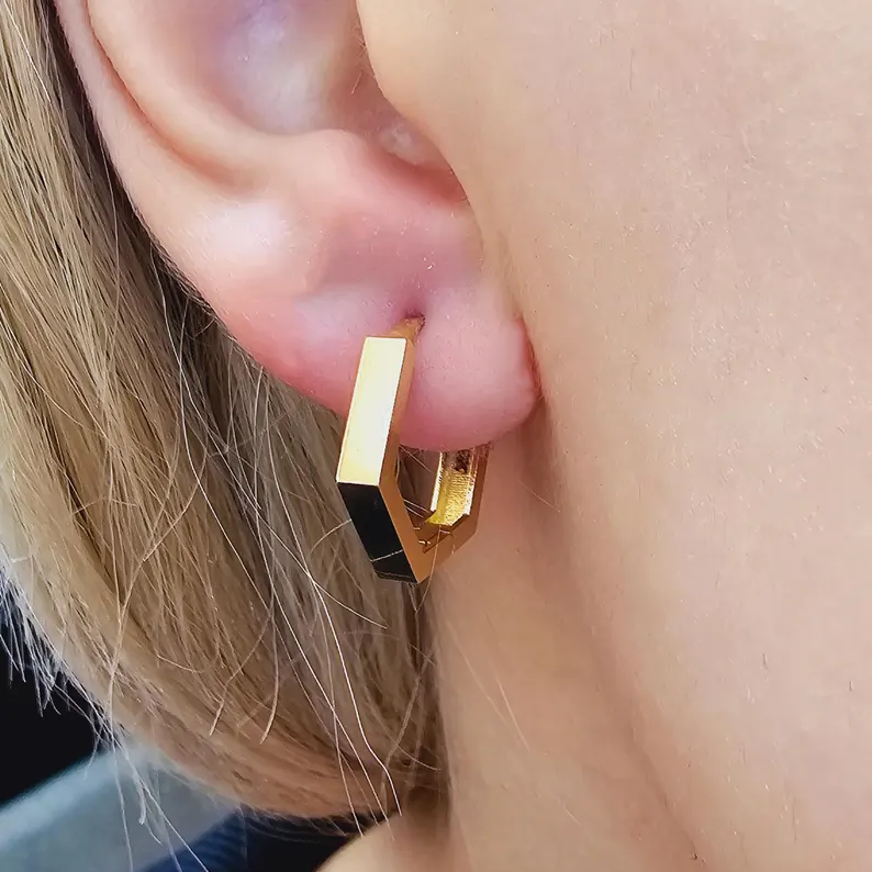 Square Earring - Görsel 8