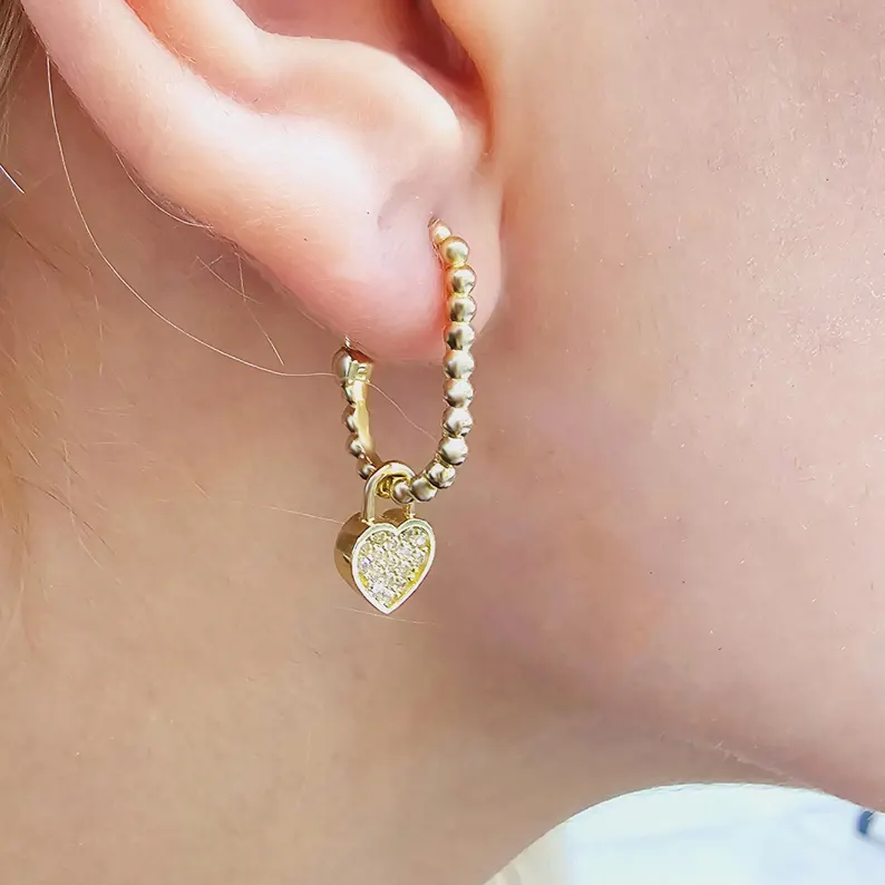 Heart Design Earring