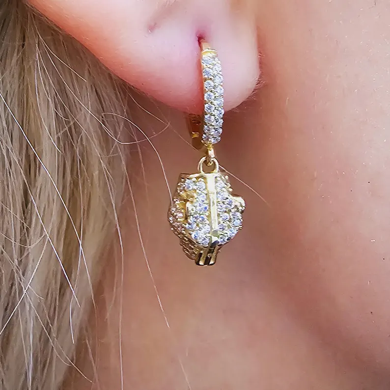 Panther Hoop Earring - Görsel 4