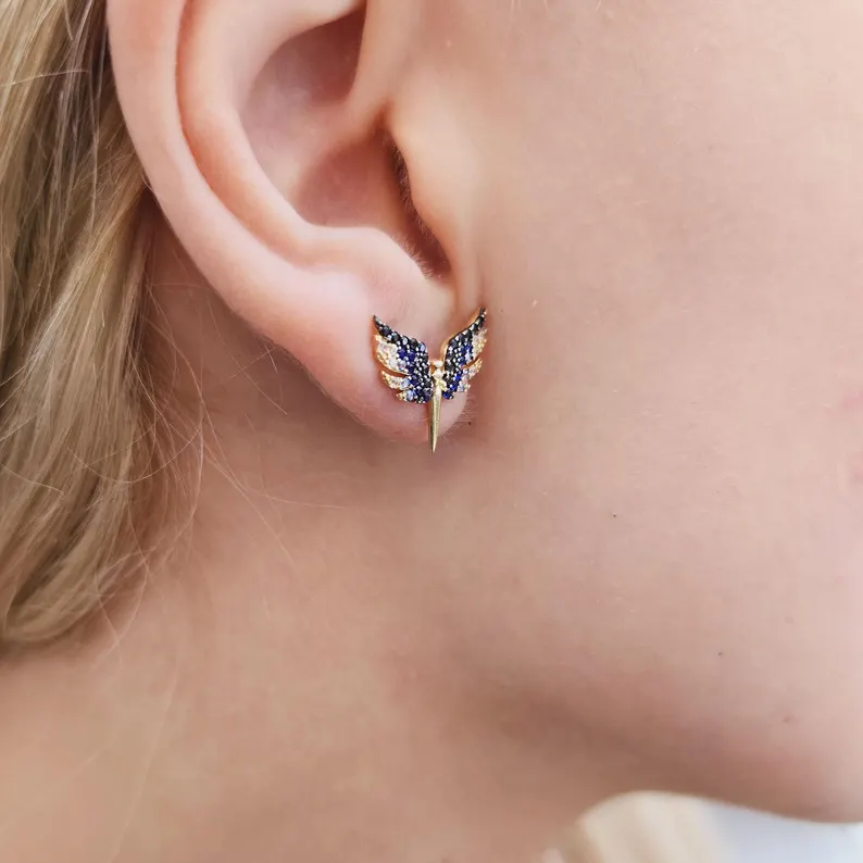 Winged Earring - Görsel 5