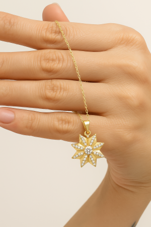 Starburst Charm Necklace